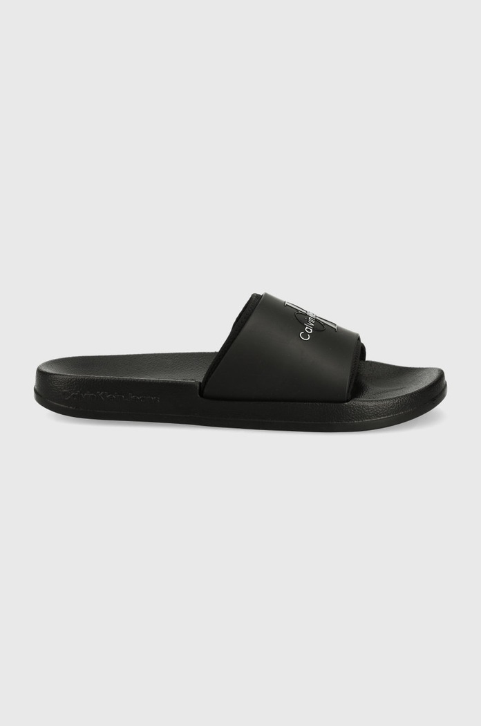 Calvin Klein Jeans papucs INSTITUTIONAL BOLD LOGO 1 BDS fekete YM0YM00361.BDS