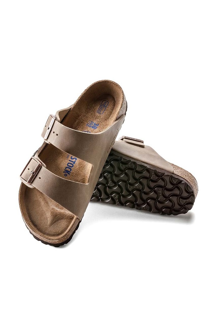 Birkenstock ciabatte slide in nubuck Arizona 552811 beige