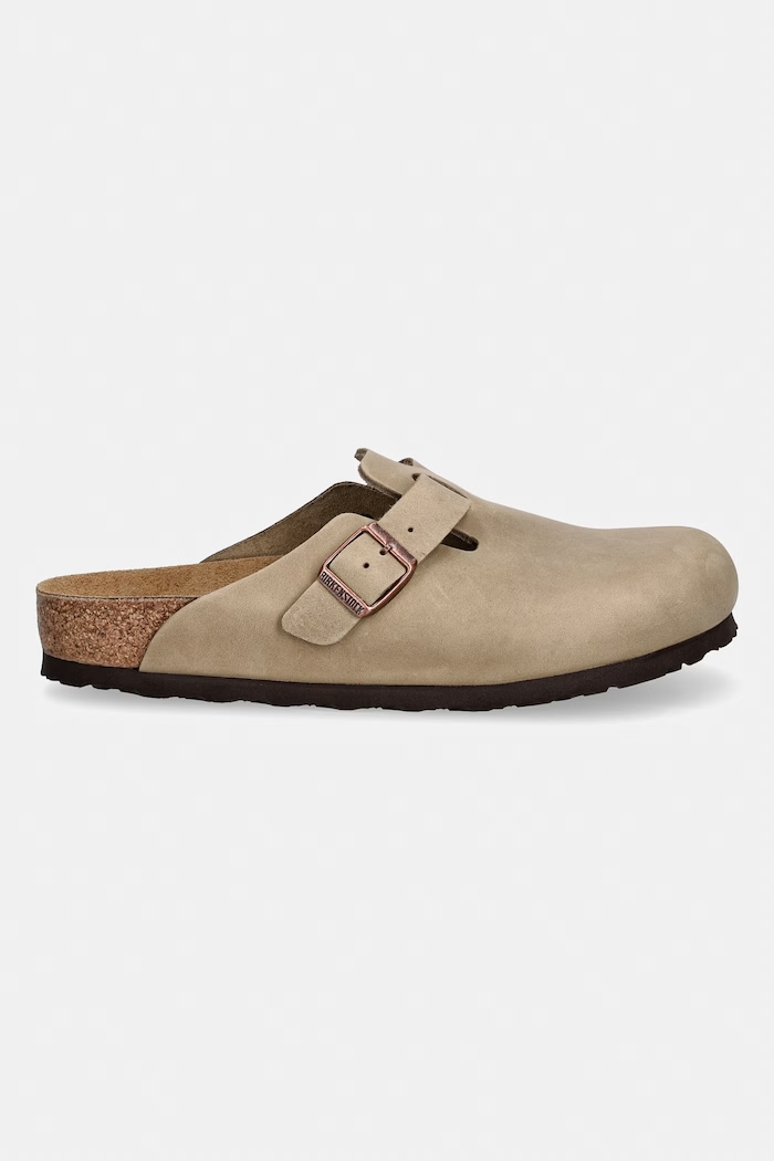 Nubuck παντόφλες Birkenstock Boston 960811 καφέ AW25