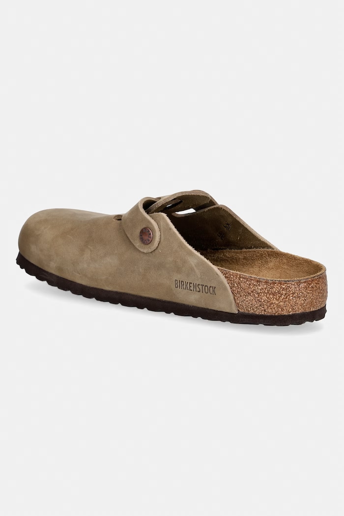 Obuća Birkenstock Boston natikače mules za muškarce od nubuka 960811 smeđa