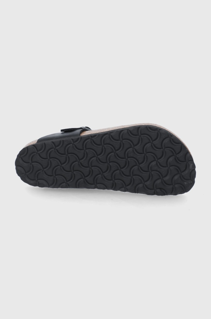 Birkenstock șlapi din nubuc Gizeh 845251 negru