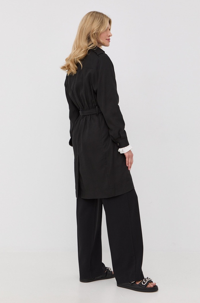 Odzież The Kooples trencz FTRE24002K czarny