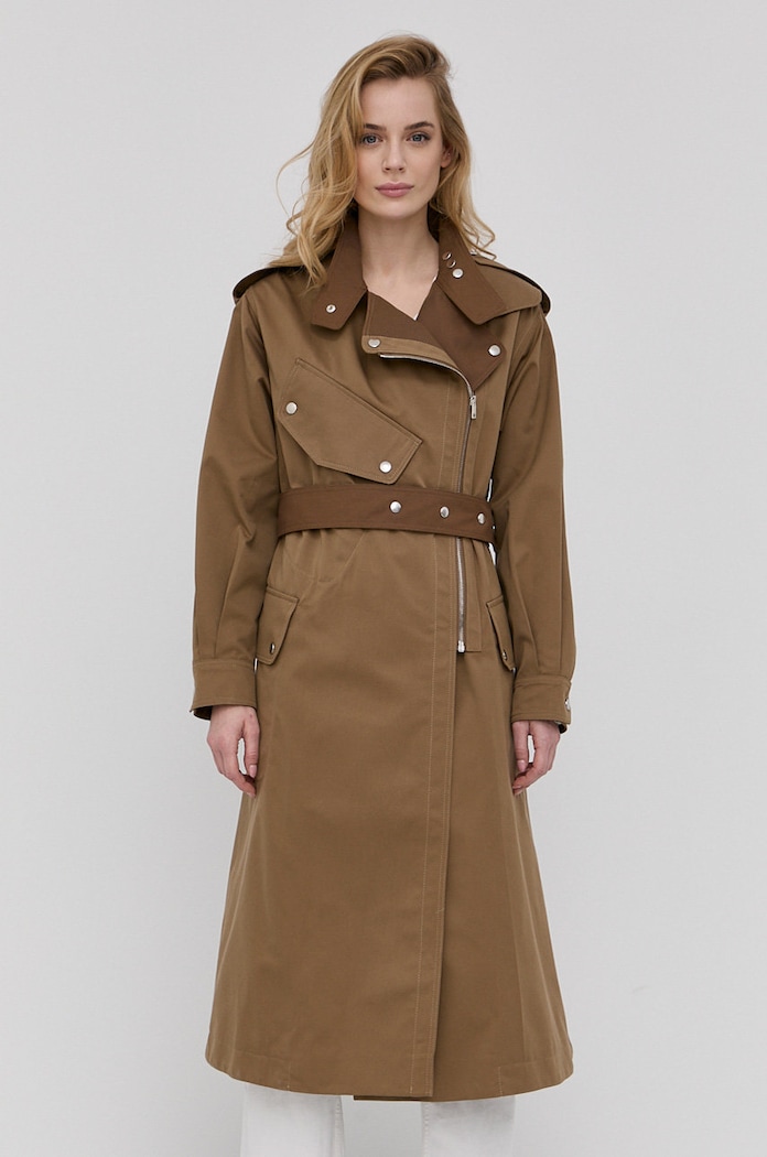 Victoria Beckham kabát 1122WCT003184A bézs SS22
