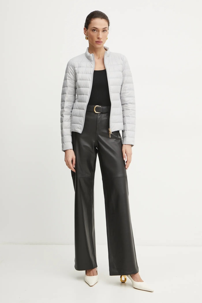 Patrizia Pepe kurtka puchowa dwustronna CO0178.A503 szary SS25