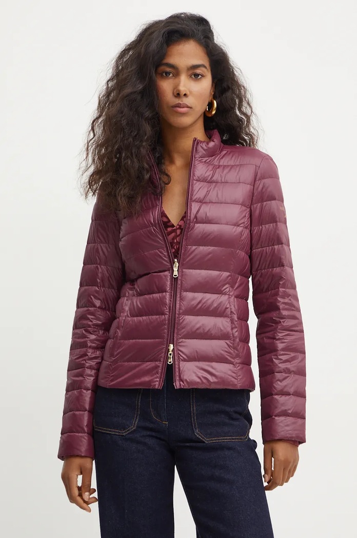 Dvostrana pernata jakna Patrizia Pepe bordo CO0178.A503