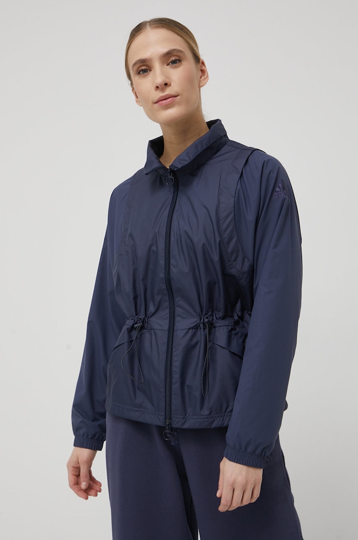 Jakna adidas Performance mornarsko modra HU0032