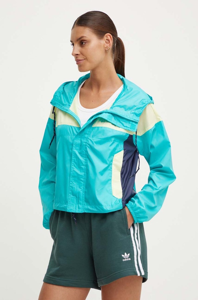 Columbia kurtka outdoorowa Flash Challenger pozostałe turkusowy 1989511