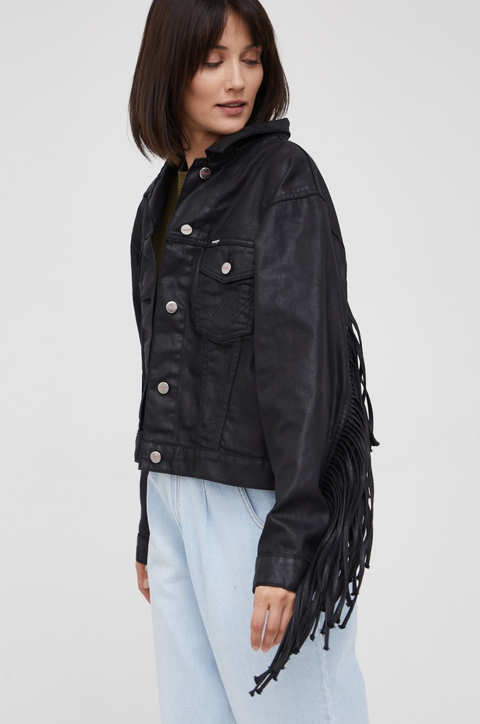 Jakna Wrangler crna W473G2100