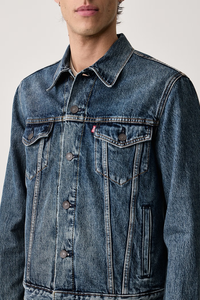 Džínsová bunda pánska bavlnená Levi's 72334.0573 modrá