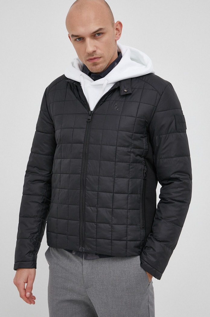 Bunda Calvin Klein Jeans jemné zateplenie čierna J30J319678.PPYY