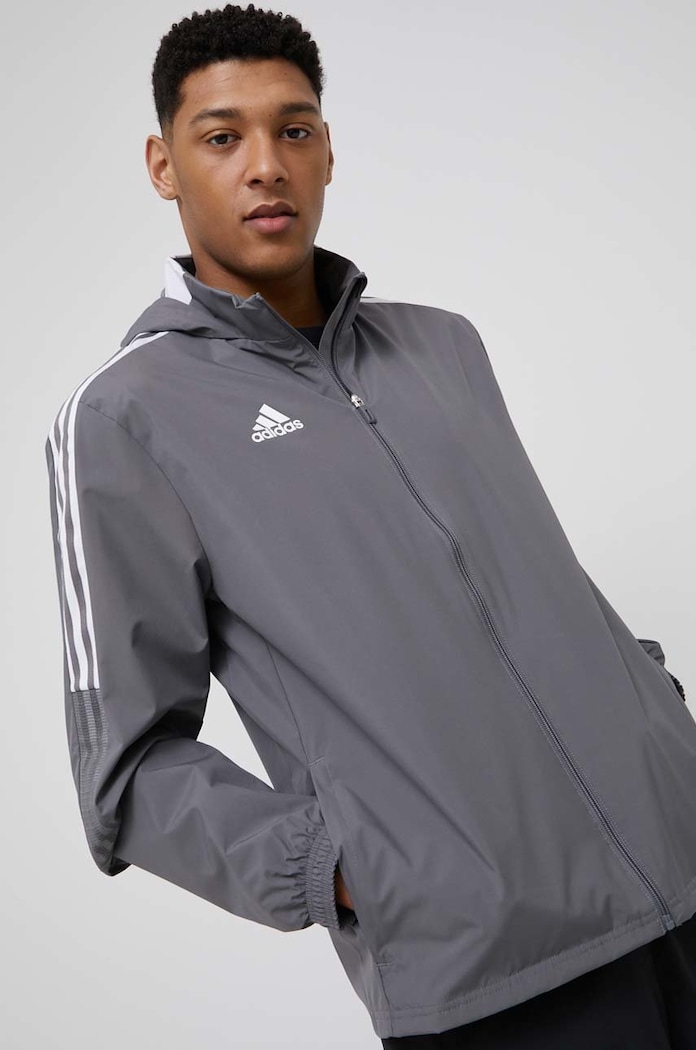 Спортивна куртка adidas Performance з капюшоном сірий GM7389