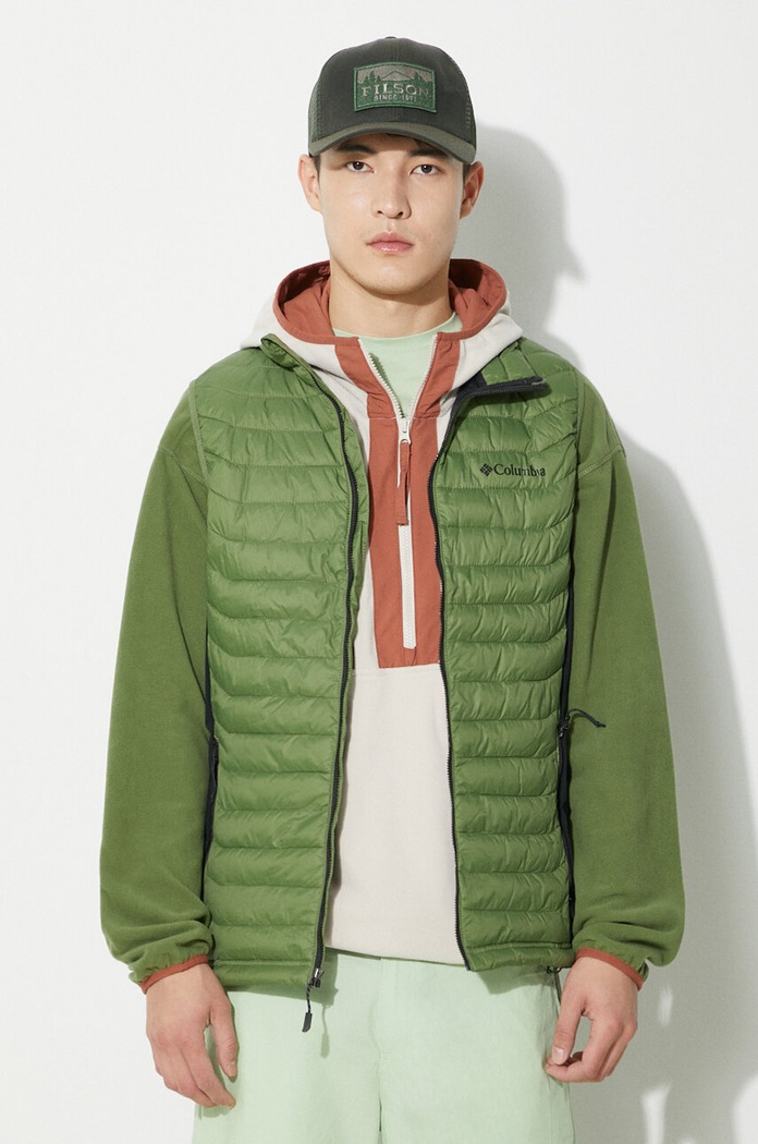 Sportski prsluk Columbia Powder Pass zelena 1842414