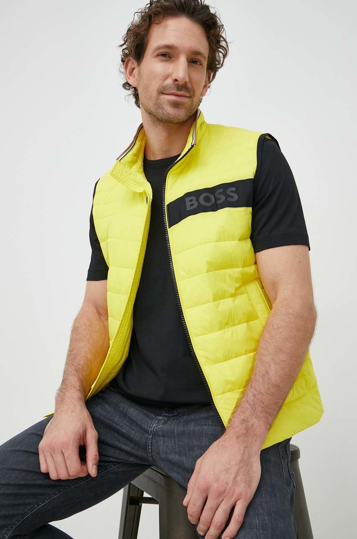 BOSS bezrękawnik bez kaptura żółty 50464300