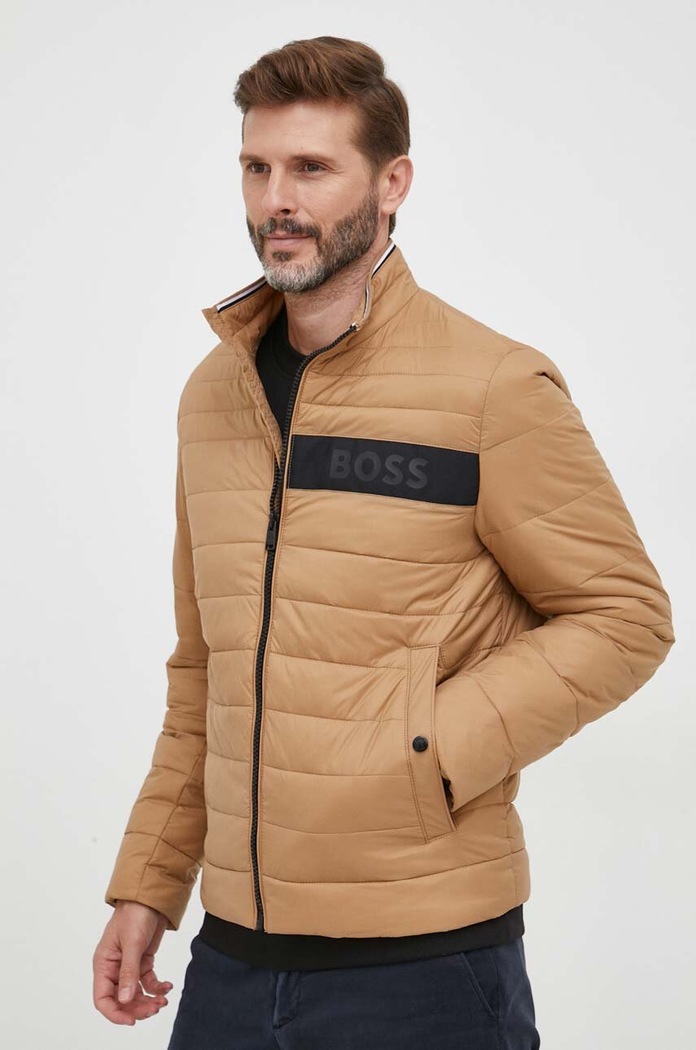 BOSS kurtka bez kaptura beżowy 50464308
