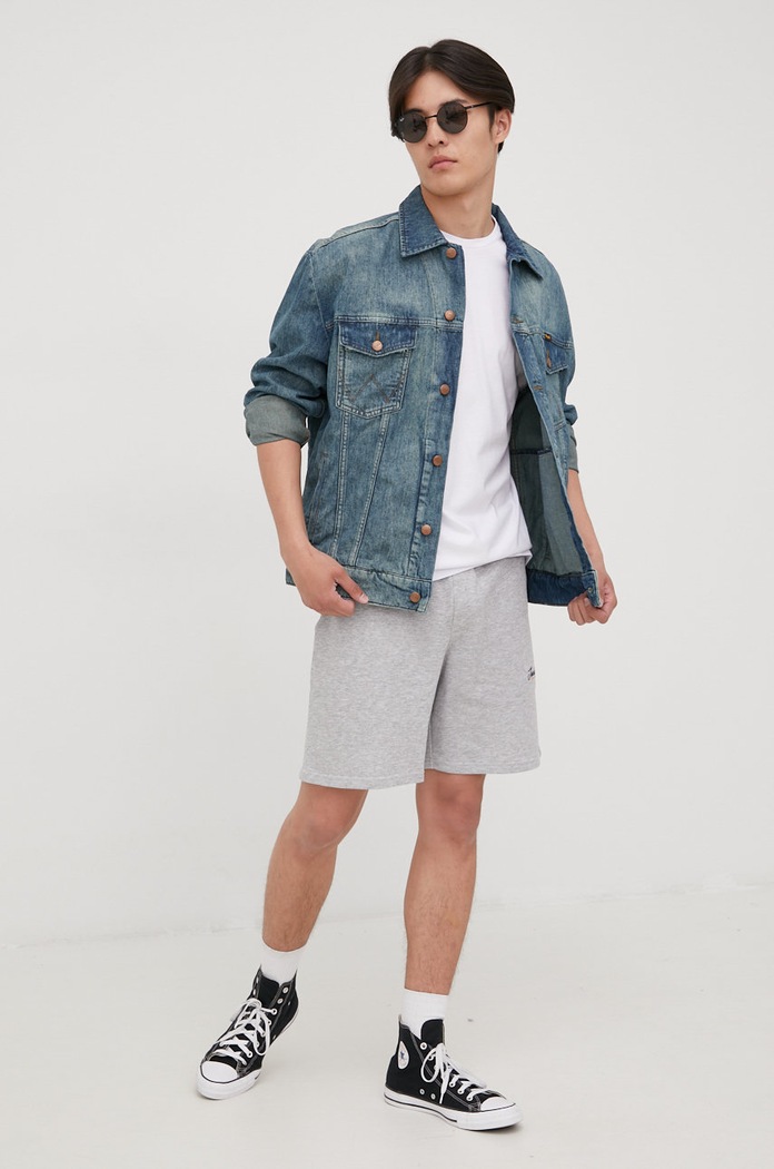 Wrangler kurtka jeansowa W459Y131C granatowy SS22