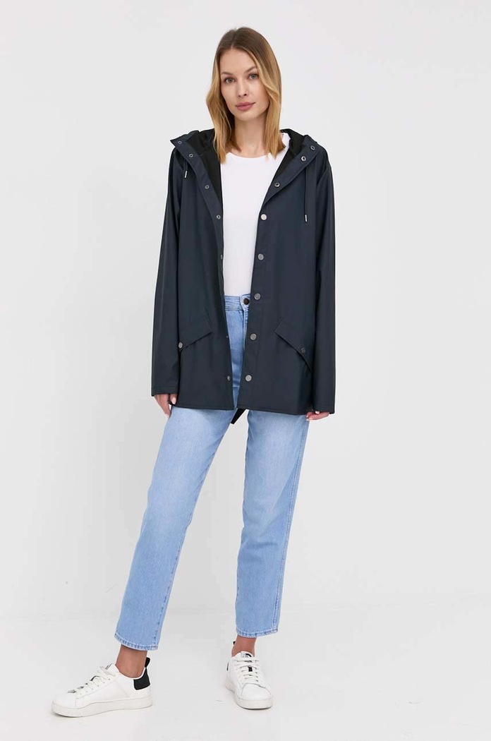 Bunda Rains Jacket 12010.47 tmavomodrá SS24
