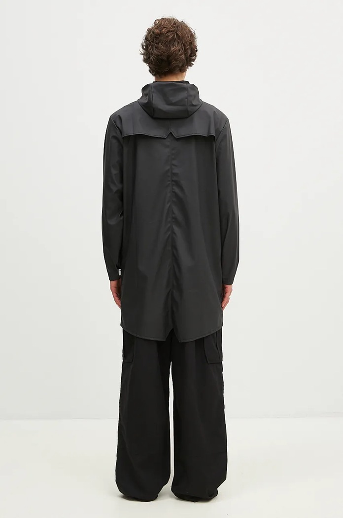 Ρούχα Μπουφάν Rains 12020 Long Jacket 12020.01 μαύρο
