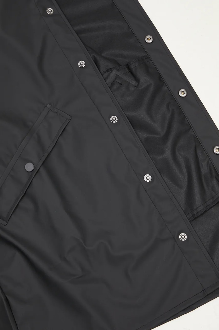 Μπουφάν Rains 12020 Long Jacket μαύρο 12020.01