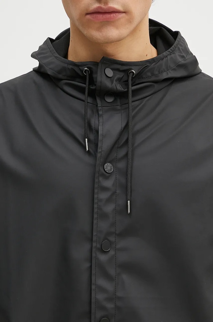 Μπουφάν Rains 12020 Long Jacket 12020.01 μαύρο