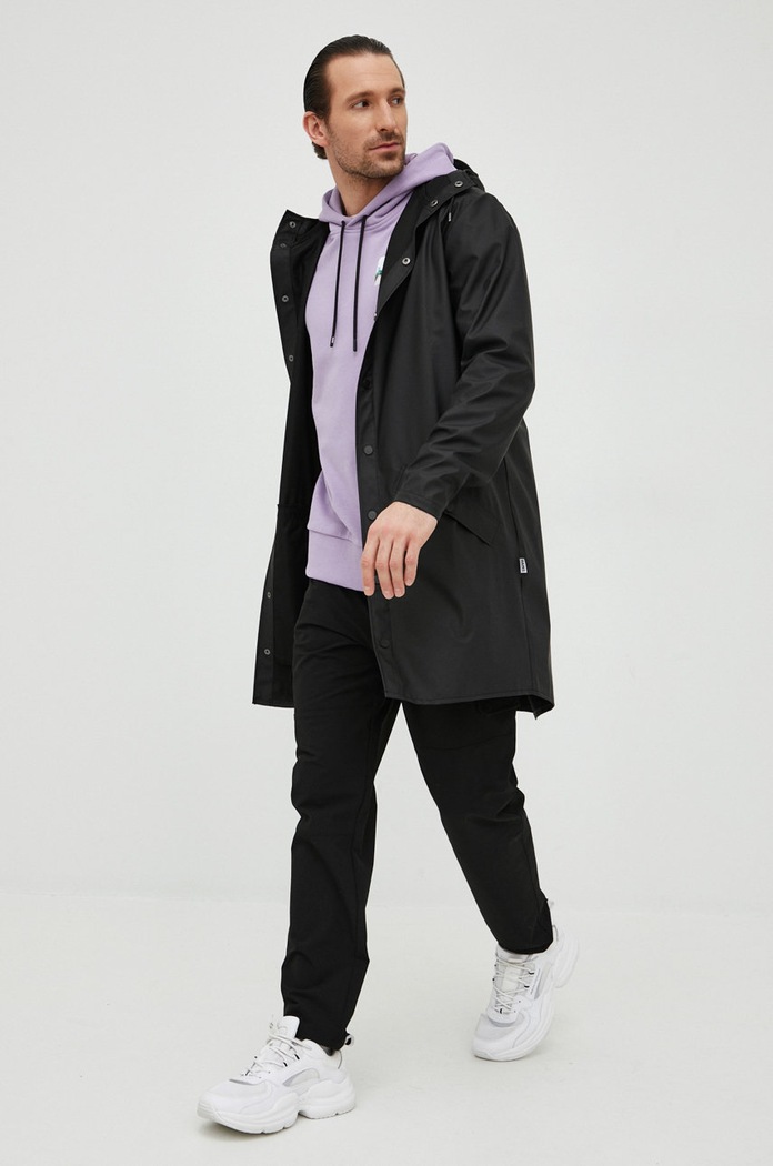 Bunda Rains Long Jacket 12020.01 čierna AW23