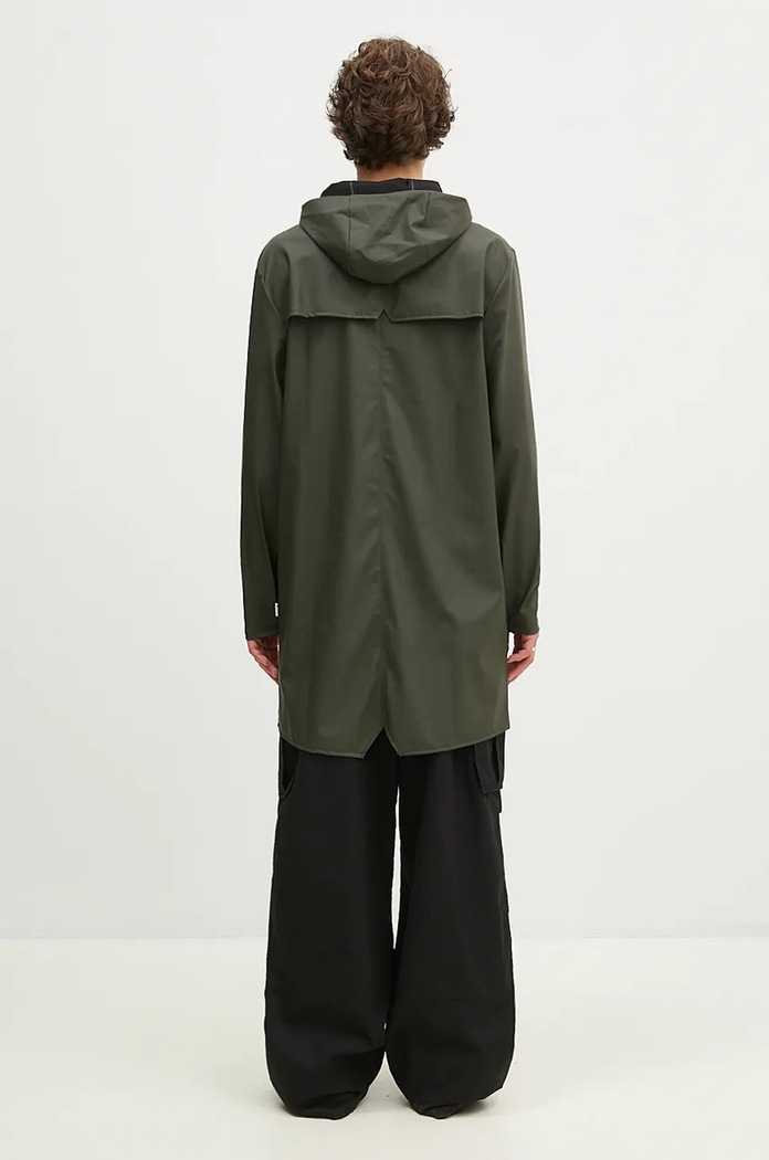 Ρούχα Μπουφάν Rains 12020 Long Jacket 12020.03 πράσινο