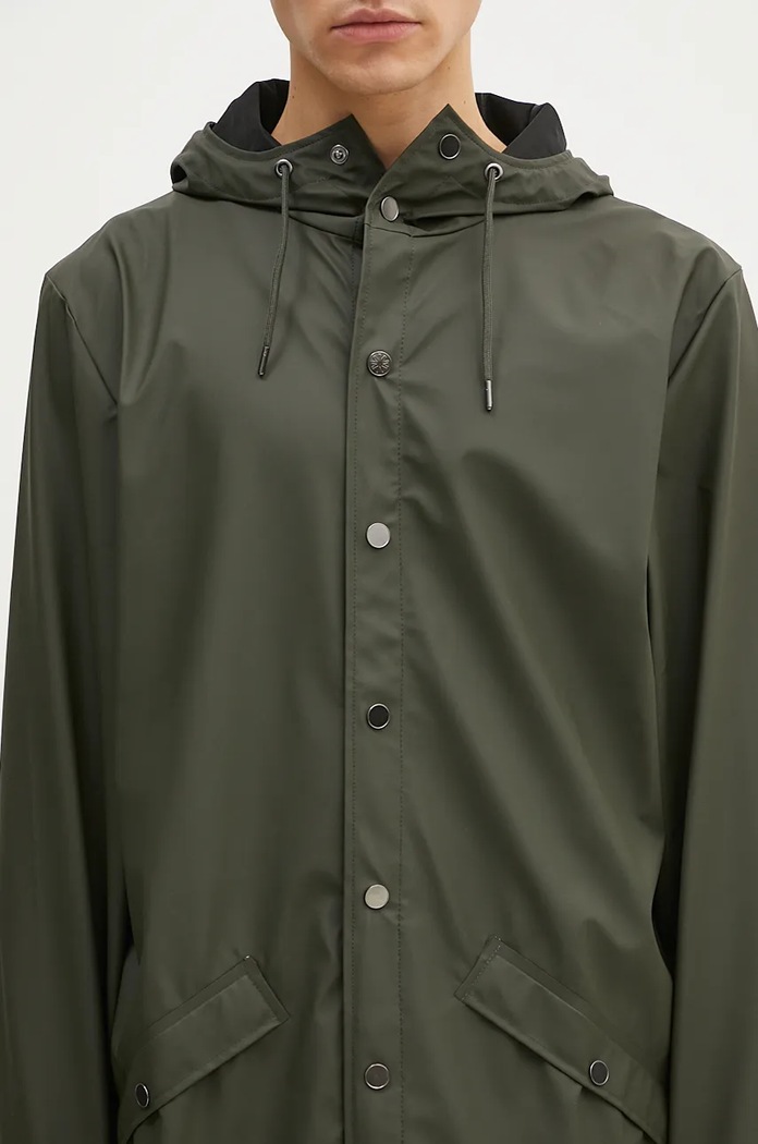 Μπουφάν Rains 12020 Long Jacket 12020.03 πράσινο