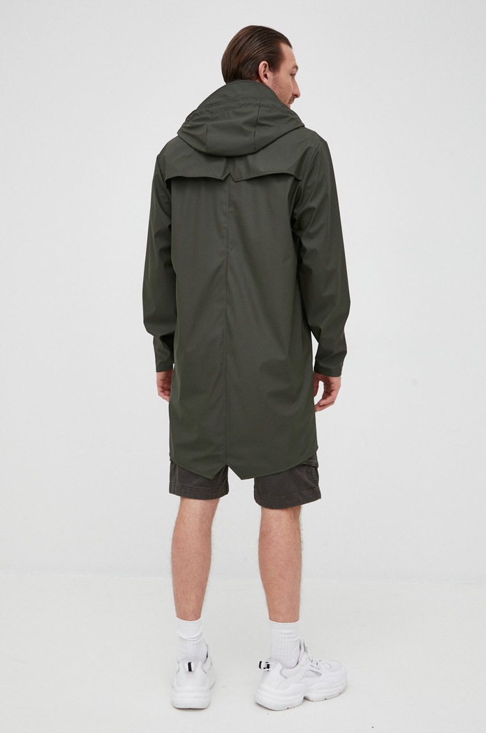 Jakna Rains 12020 Long Jacket 12020.03 zelena AW23