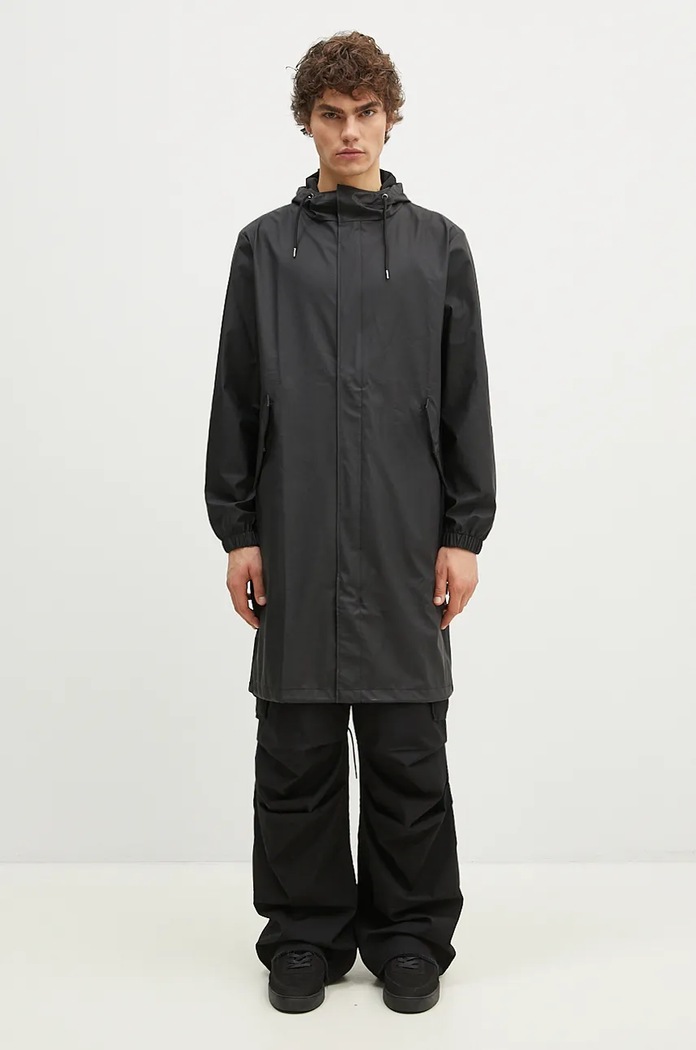 Παρκά Rains 18140 Fishtail Parka χωρίς μόνωση μαύρο 18140.01