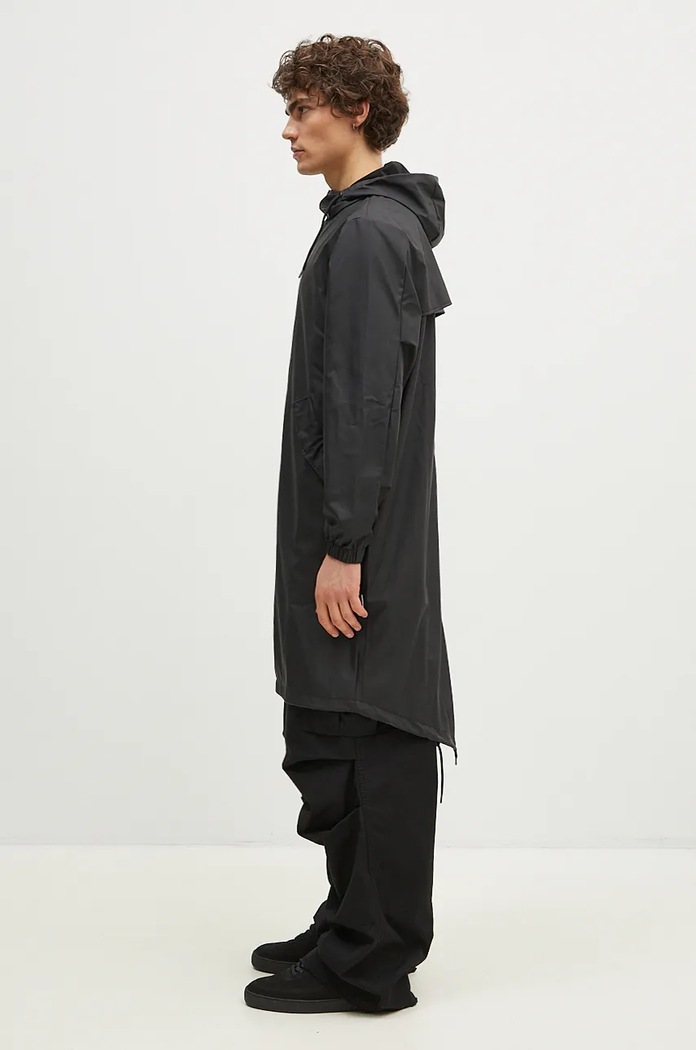 Παρκά Rains 18140 Fishtail Parka 18140.01 μαύρο AW23