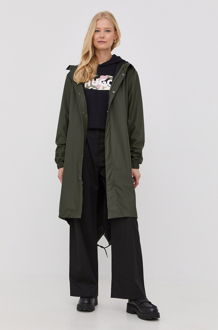 Odjeća Kišna jakna Rains Fishtail Parka 18140 18140.03 zelena