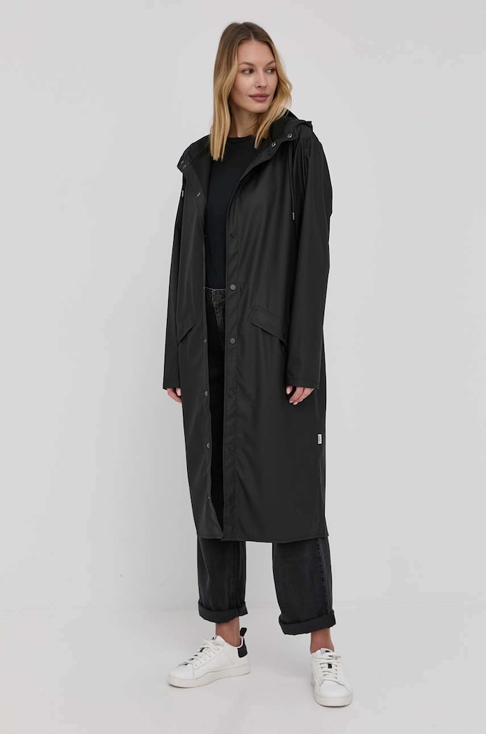 Oblačila Jakna Rains 18360 Longer Jacket 18360.01 črna