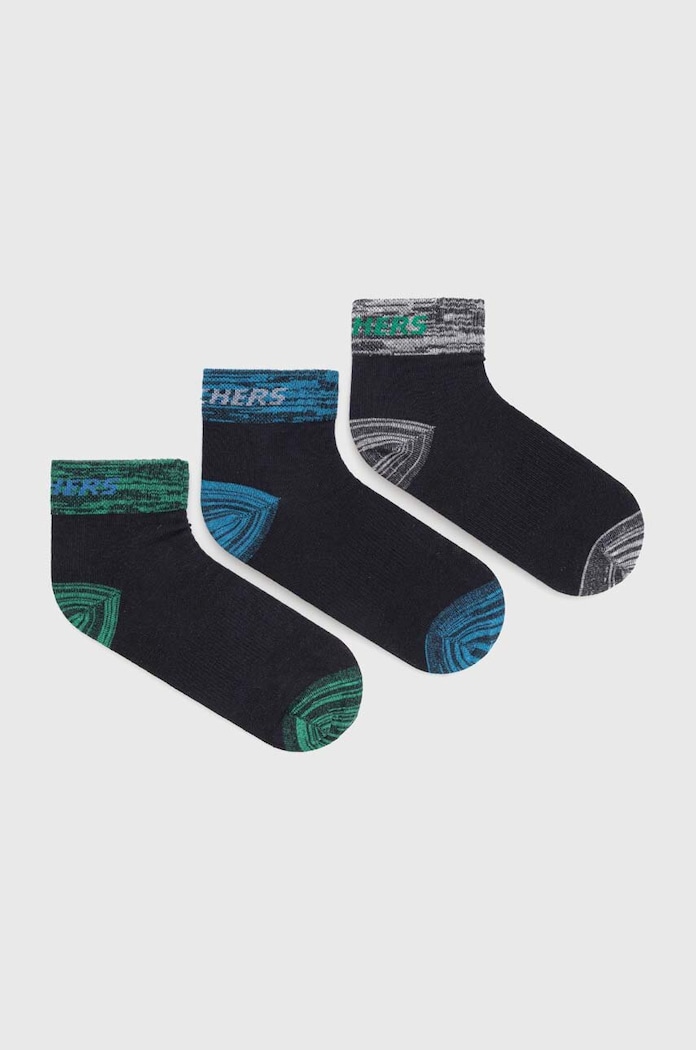 Skechers skarpetki dziecięce skarpetki krótkie granatowy SK42025