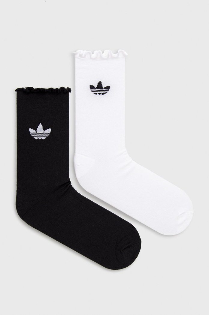 Nogavice adidas Originals Visoke nogavice bela HC9532