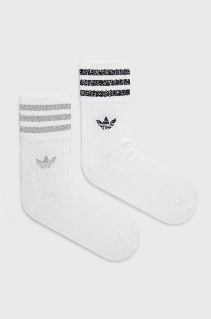 Ponožky adidas Originals (2-pack) dlouhé ponožky bílá HC9561