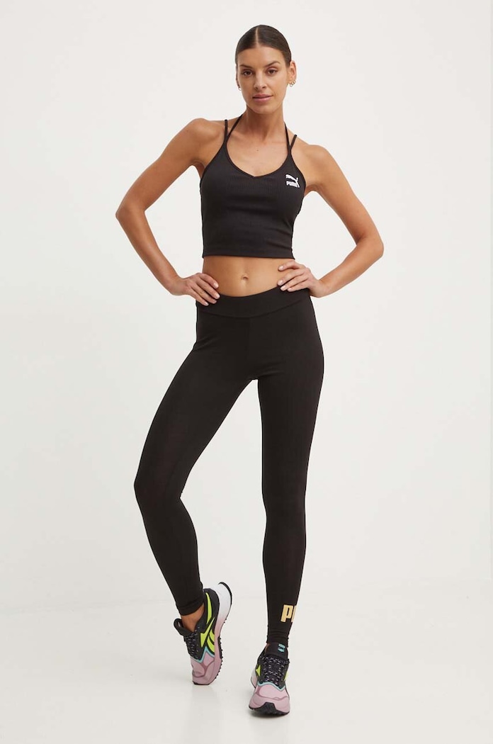 Legíny Puma Essentials+ Metallic 848307 848307 čierna AW24