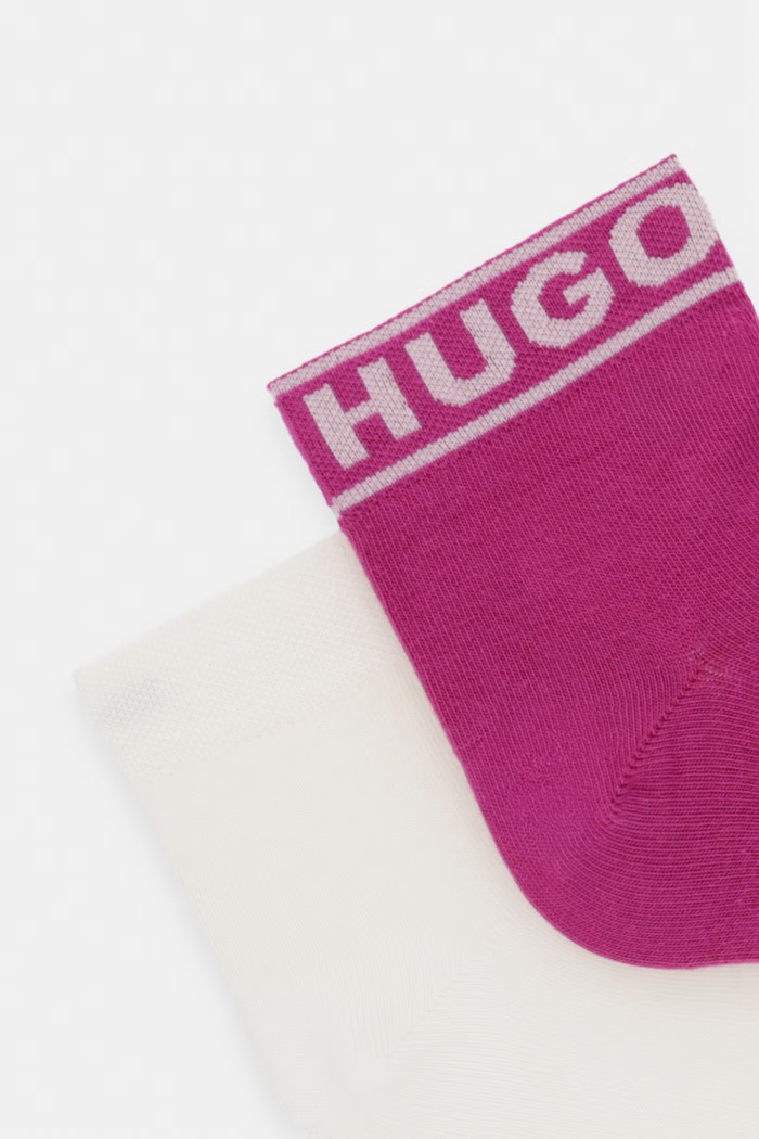 HUGO носки для женщин с хлопком 2P SH LOGO CC W 2 шт. 50469291 розовый AW25