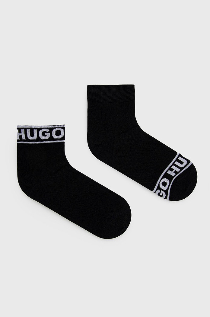 Ponožky HUGO 2P SH LOGO CC W dlhé ponožky čierna 50469291