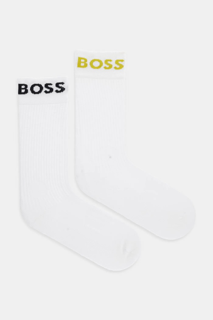 Κάλτσες BOSS 2-pack San Jared-C ψηλές κάλτσες λευκό 50469747