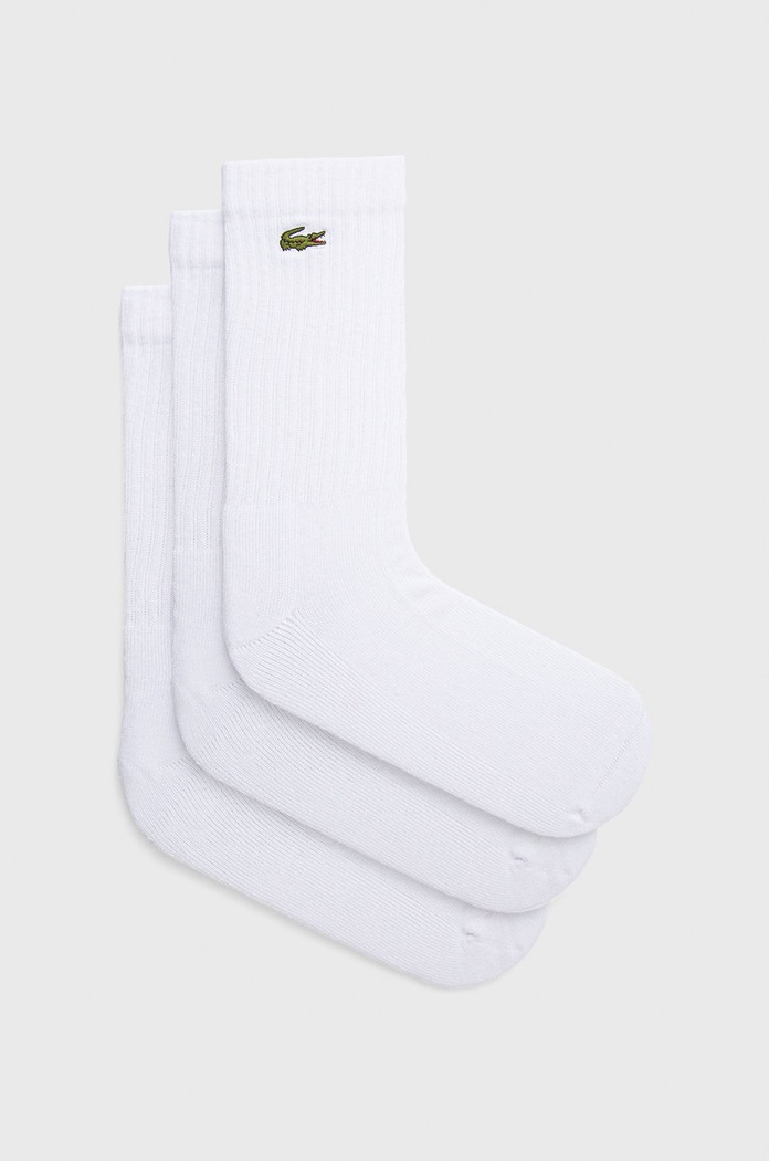 Κάλτσες Lacoste ψηλές κάλτσες λευκό RA4182