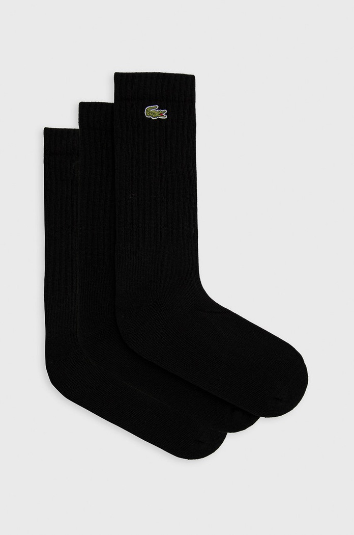 Lacoste șosete sosete lungi negru RA4182