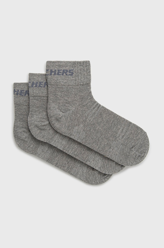 Skechers sosete (3-pack) sosete scurte gri SK42017