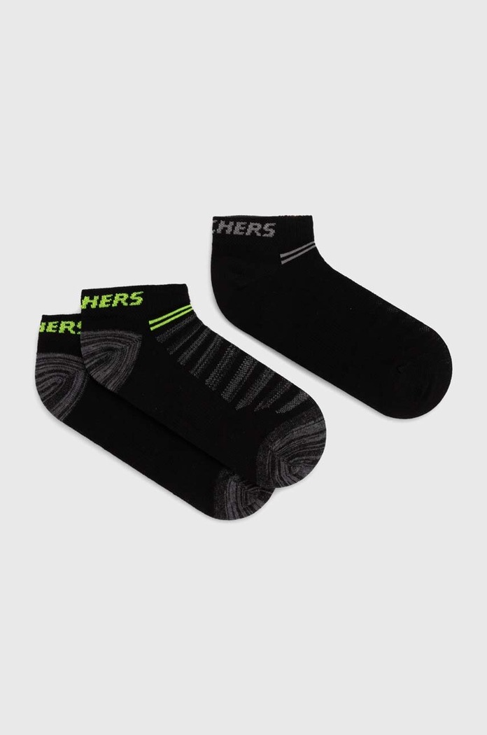 Skechers zokni 3 db rövid zokni fekete SK43022