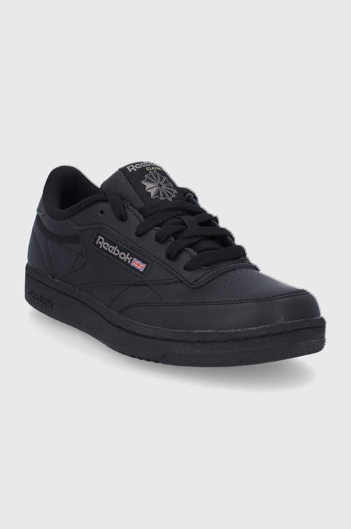 Reebok Classic - Παιδικά δερμάτινα παπούτσια Club C BS6165.B μαύρο SS22