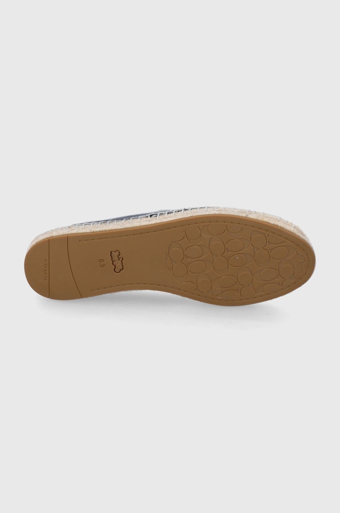 Coach - Bőr espadrilles Canva C6763.BLK fekete