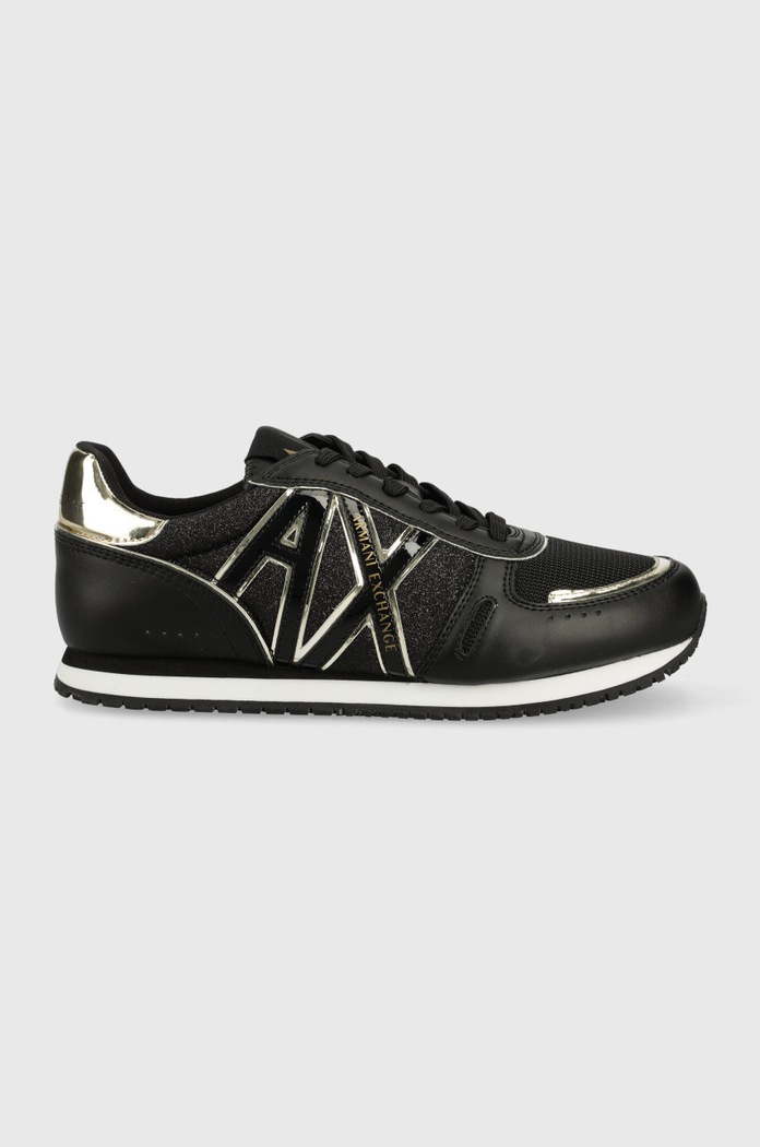 Armani Exchange sneakersy XDX090.XV433.K704 imitacja skóry licowej czarny XDX090.XV433.K704