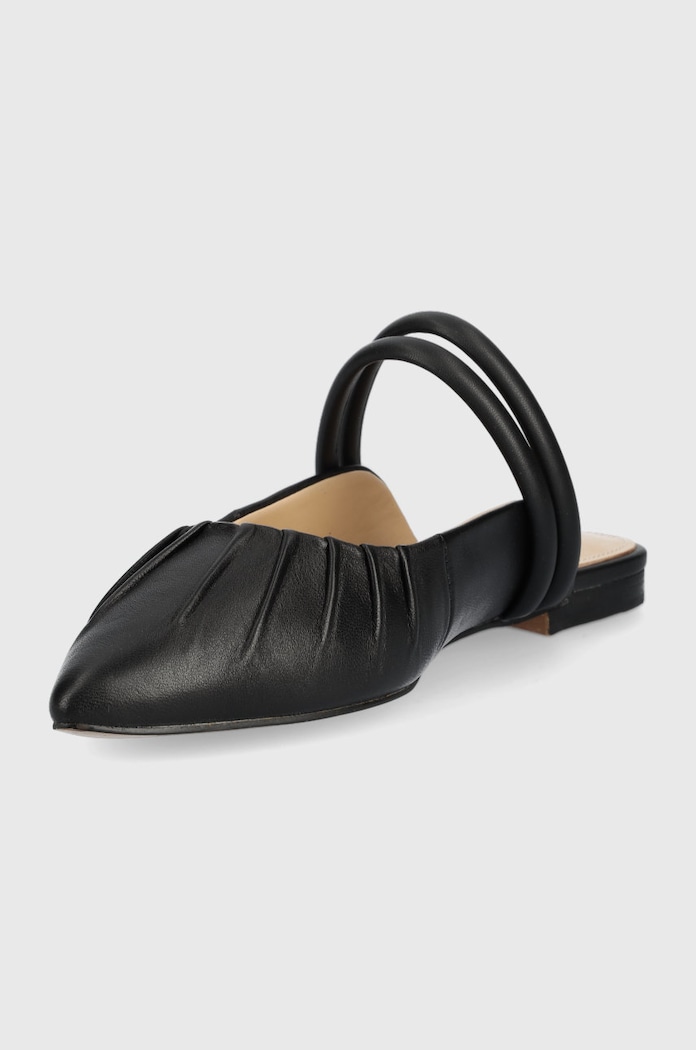 Obuwie Guess klapki skórzane VIVIANAS FL6VVS.LEA06.BLACK czarny
