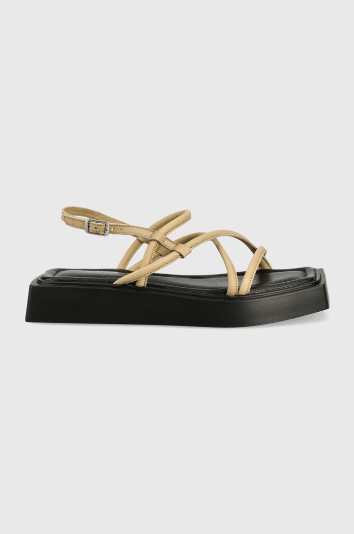 Usnjeni sandali Vagabond Shoemakers Evy Zrnato usnje bež 5336.101.08
