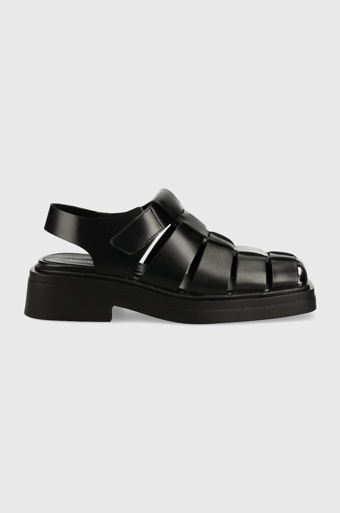 Кожени сандали Vagabond Shoemakers Eyra гладка кожа черен 5350.301.20