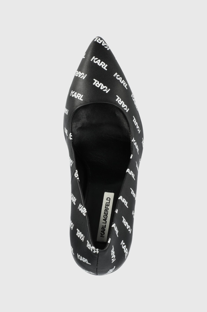 Karl Lagerfeld szpilki skórzane SARABANDE KL30914A.001 czarny KL30914A.001