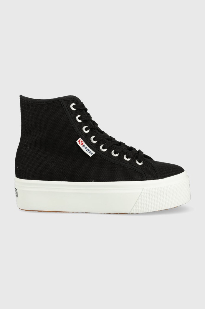 Superga trampki platforma czarny S41273W.F83